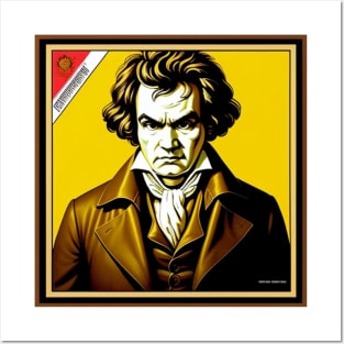 Beethoven Vinyl Record Album Cover II Posters and Art